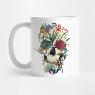 Botanical Skull Mug